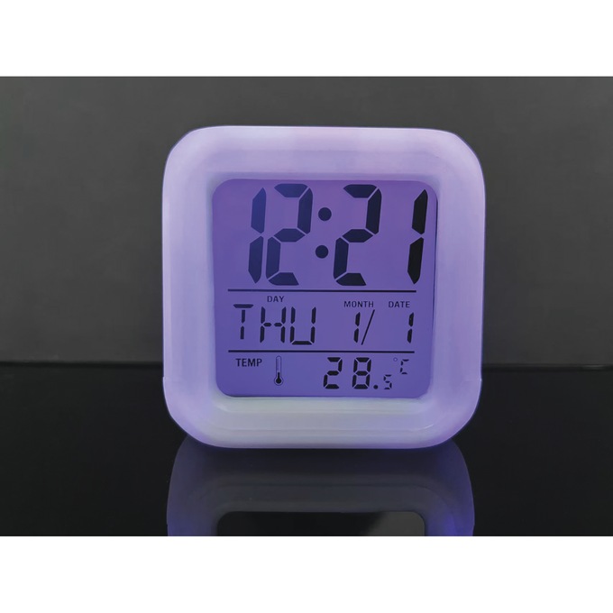 Glowing Digital Alarm Clock, , large
