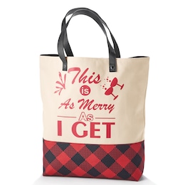 Holly Toes Holiday Tote Bag, , large