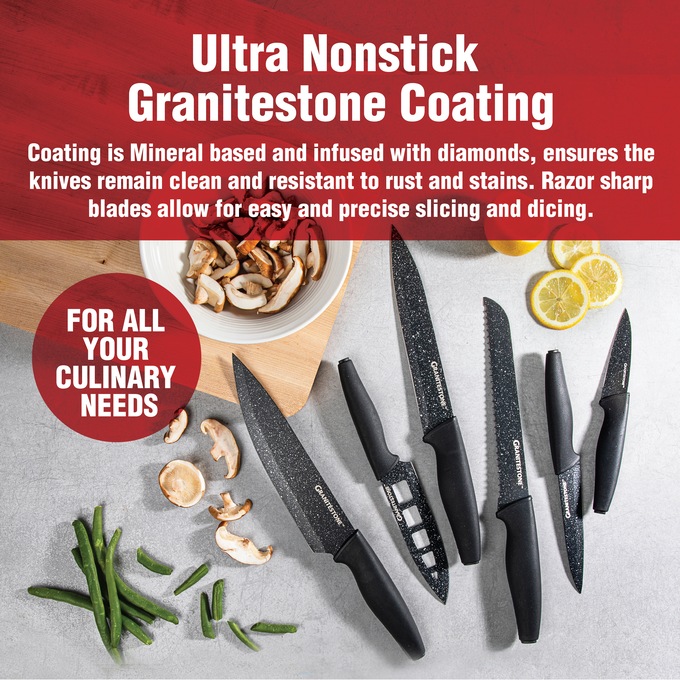 Granitestone Nutriblade 6-Piece Knife Set, , large