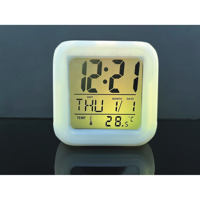 Glowing Digital Alarm Clock, , large