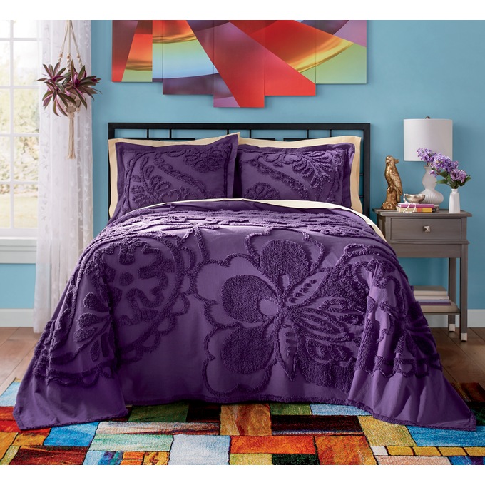 Rhapsody Chenille Bedspread, , large