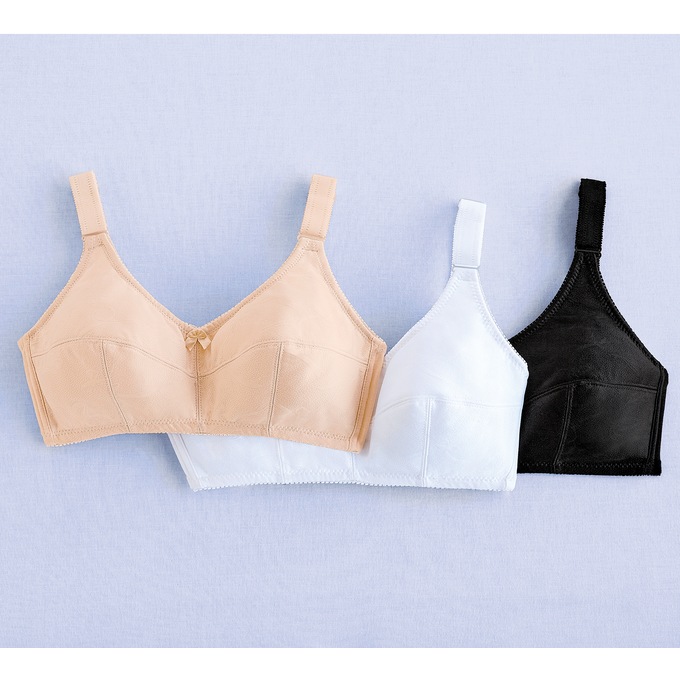 3-Pack Full-Figure Wireless Women's Comfort Bras, , large
