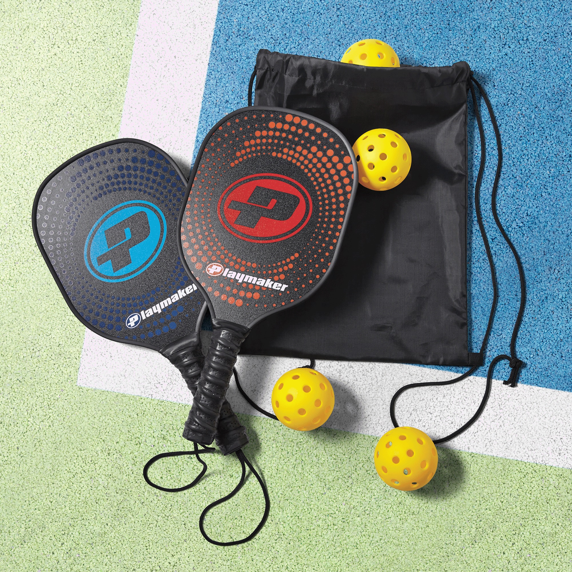 6-Piece Pickleball Set with Bag, , large