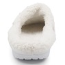 Women's Fleece-Lined Clog, White, large