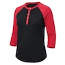 Women's Cotton Henley Baseball Top, , large