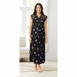 Tricot Gown with Lace, , large