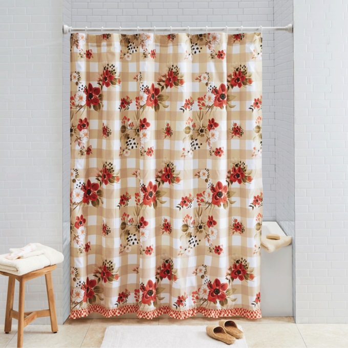 Decorative Shower Curtain, , large