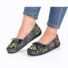 Beaded Women's Moccasin with Arch Support, , large