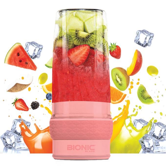 Bionic Blade Portable Blender, Peach, large