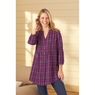 Pintuck Flannel Shirt, , large