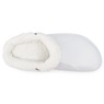 Women's Fleece-Lined Clog, White, large