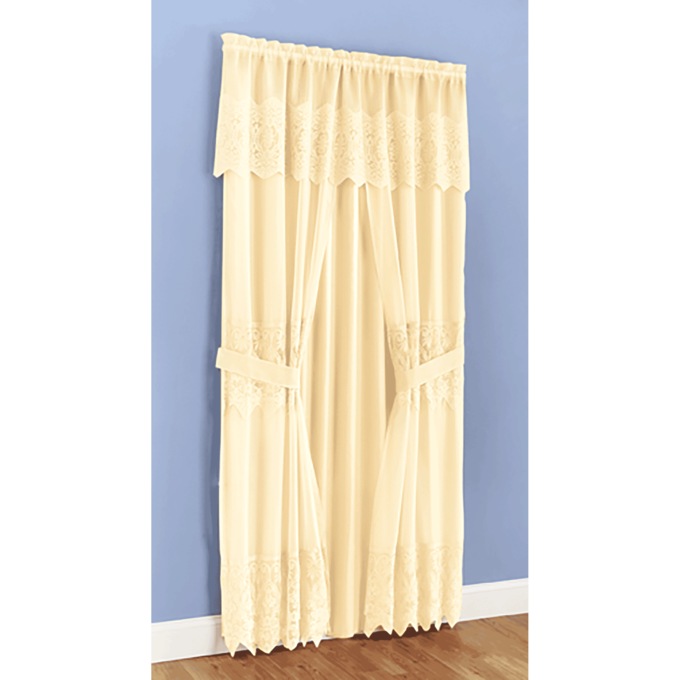6-Piece Joelle Lace Curtain Set, , large
