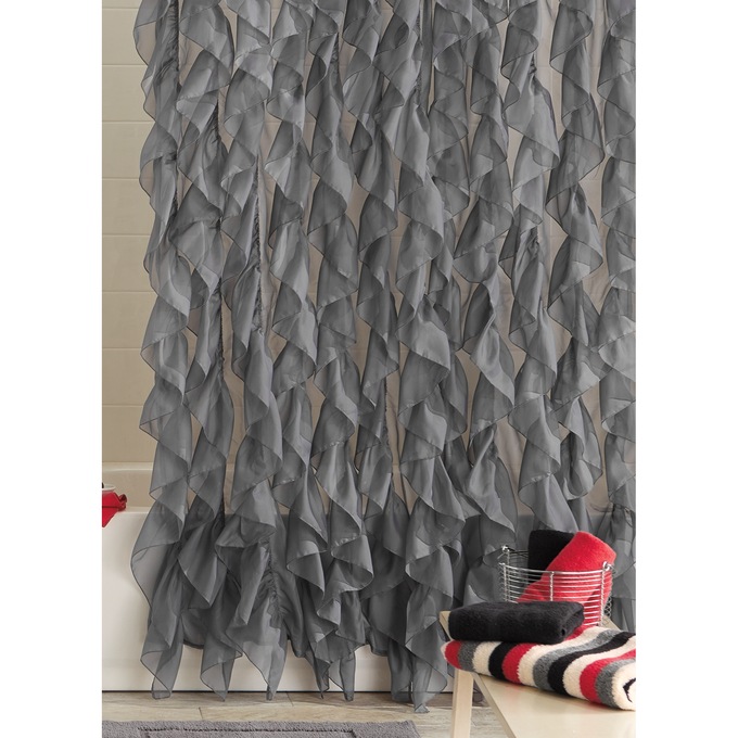 Cascade Shower Curtain, , large