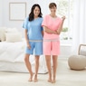 Contrast Trim Shorty PJ Set, , large
