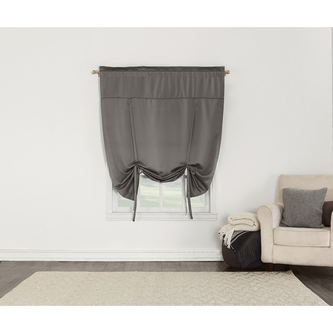 Madison Room-Darkening, Light-Filtering Window Treatments, Steel, large