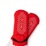 Two Left Feet Mistletoes Slipper Socks, Red Santa, large