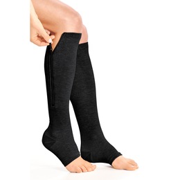 Open-Toe Compression Knee-Highs, , large