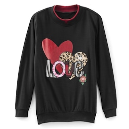 Novelty Embroidered Sweatshirt, , large