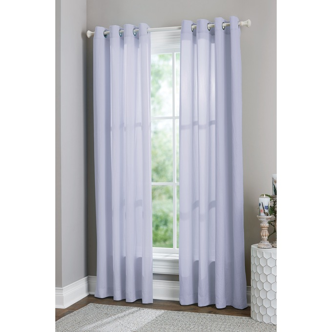 Harmony Crinkle Grommet Panel, Lavender, large