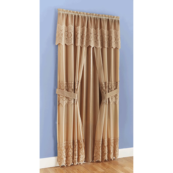 6-Piece Joelle Lace Curtain Set, , large