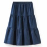 Ruffled Denim Skirt, , large