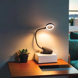 Rechargeable Clip-On Magnifier Lamp, , large