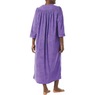 Snap-Front Long Terry Robe, Purple, large