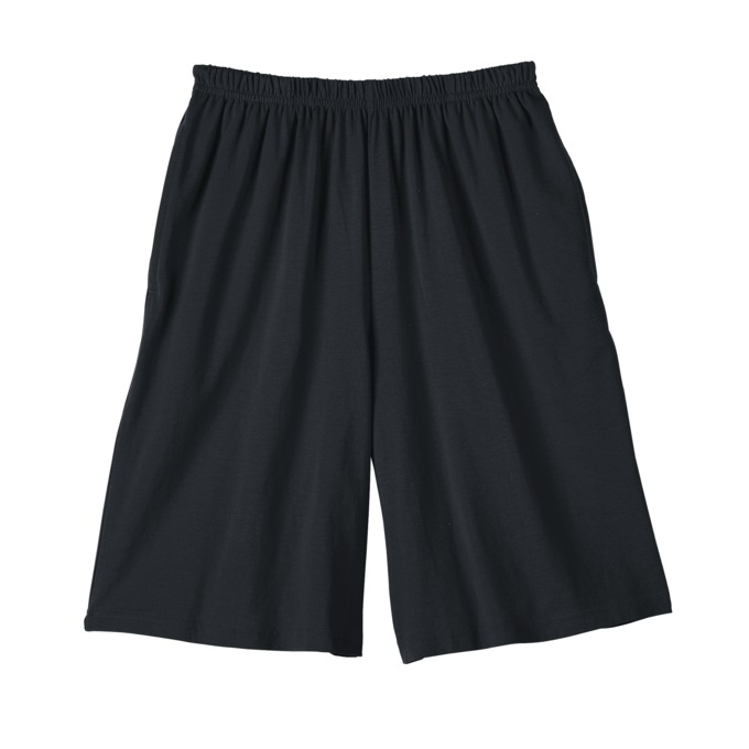 Knit Shorts - Solid and Print, Black, large