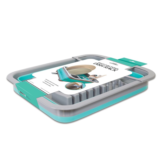 Multi-Functional Collapsible Dish Rack, , large