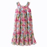 Crinkle Cotton Tiered Dress, , large