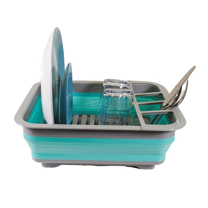 Multi-Functional Collapsible Dish Rack, , large