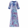 Cora Print Knit Robe, , large