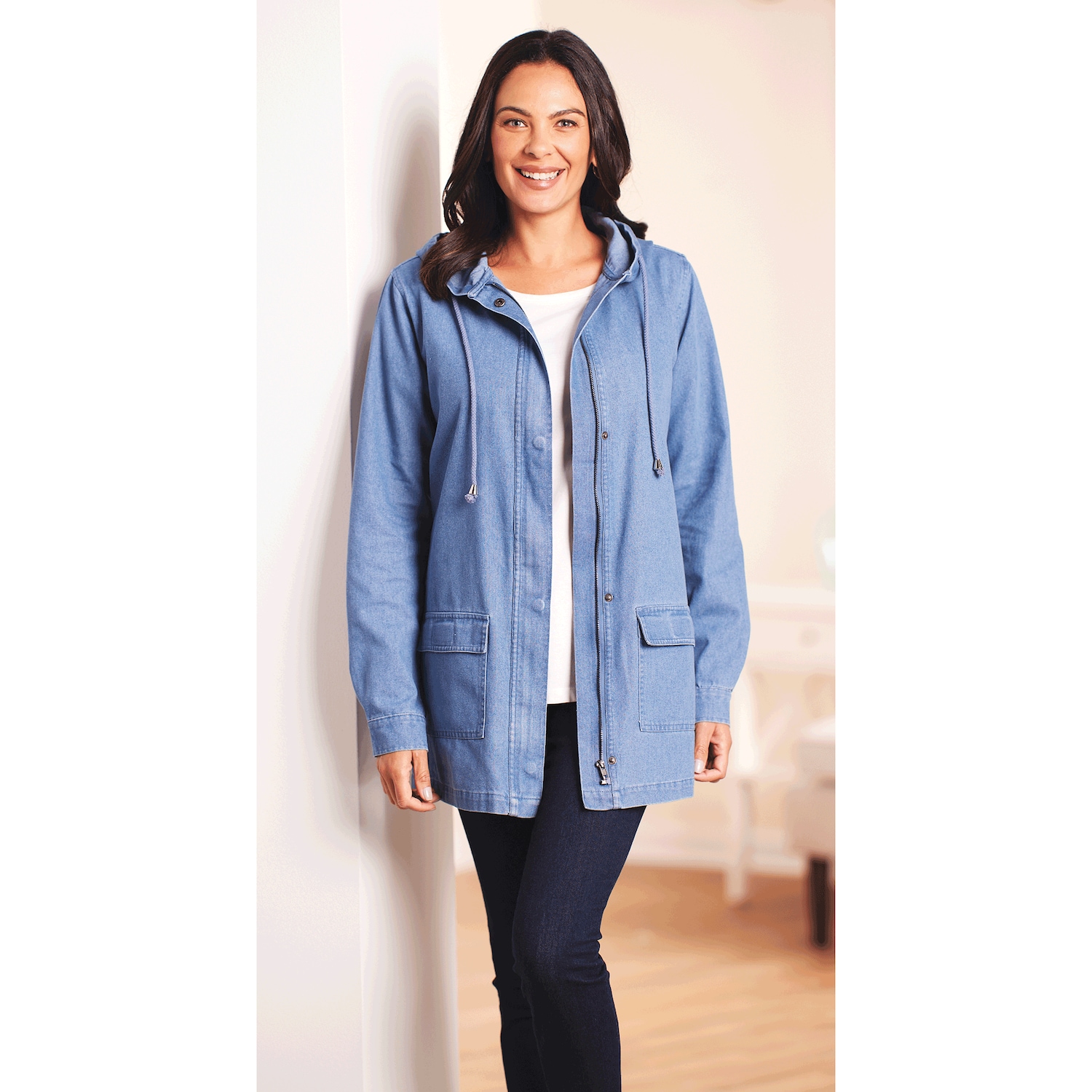 Hooded Denim Jacket Amerimark