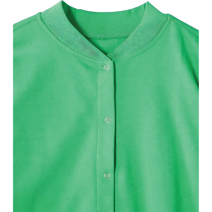 Snap-Front Cardigan, Tropical Green, large