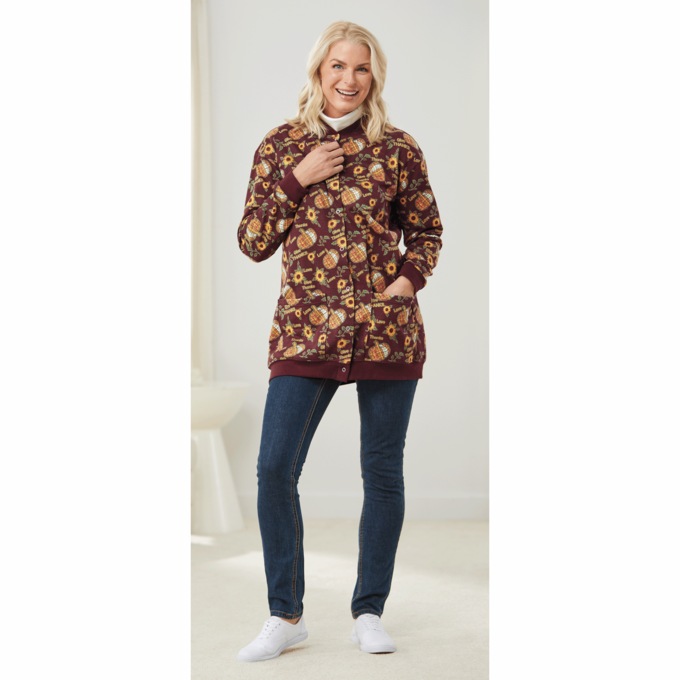 Snap-Front Cardigan, , large