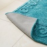 Color Connection 5-Piece Cotton Bath Rug & Toilet Cover Set, Deep Teal, large
