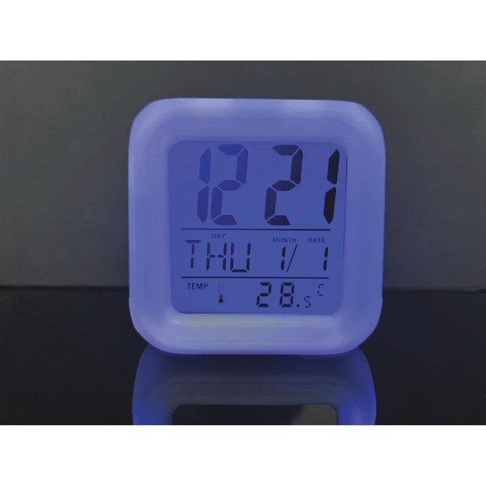 Glowing Digital Alarm Clock, , large
