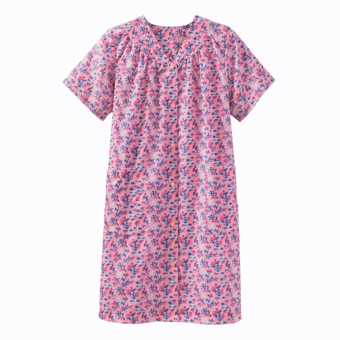 Floral Snap-Front Duster, , large