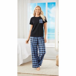3-pc. Plaid PJ Set, , large