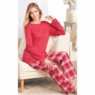 Women's Plaid Flannel PJ Set, , large