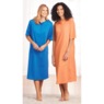 2-Pack Cotton Knit Henley Nightshirts for Women, , large
