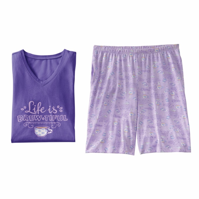 Novelty Shorty PJ Set, , large