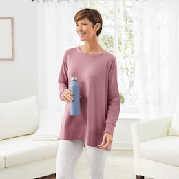 Hi-Low Pleated-Back Tunic, , large