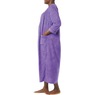 Snap-Front Long Terry Robe, Purple, large