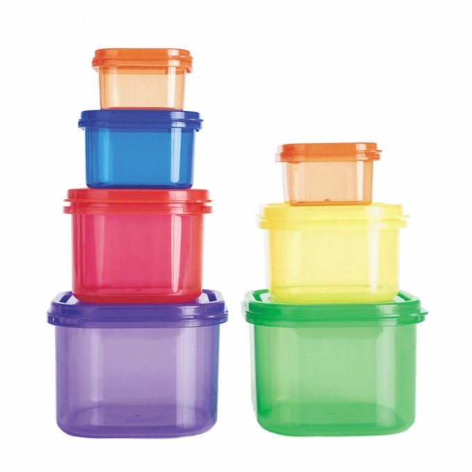 28-Piece Proper Portion Containers with Lids, , large