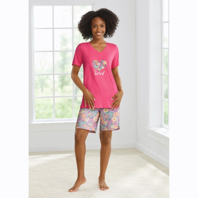 Novelty Shorty PJ Set, , large