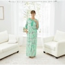 Cora Print Knit Robe, Mint Paisley, large