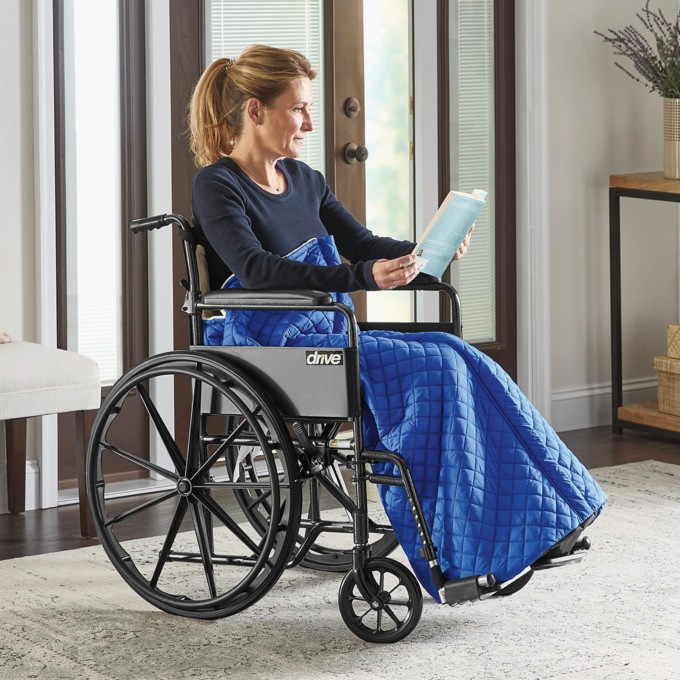 Zip Full Cover Wheelchair Blanket, , large