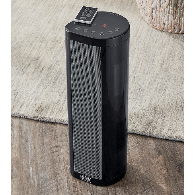 BLACK+DECKER Ceramic Tower Heater with Remote, , large