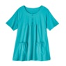 Women's Cotton Knit Tunic with Patch Pockets, , large